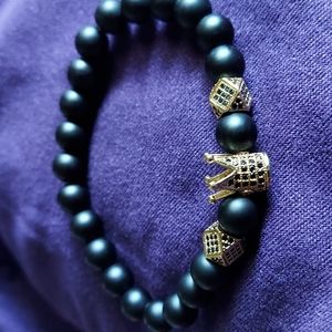 Men handmade beaded bracelei